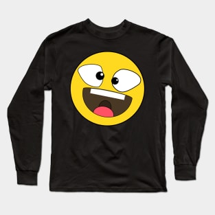 Funny emoji face Long Sleeve T-Shirt